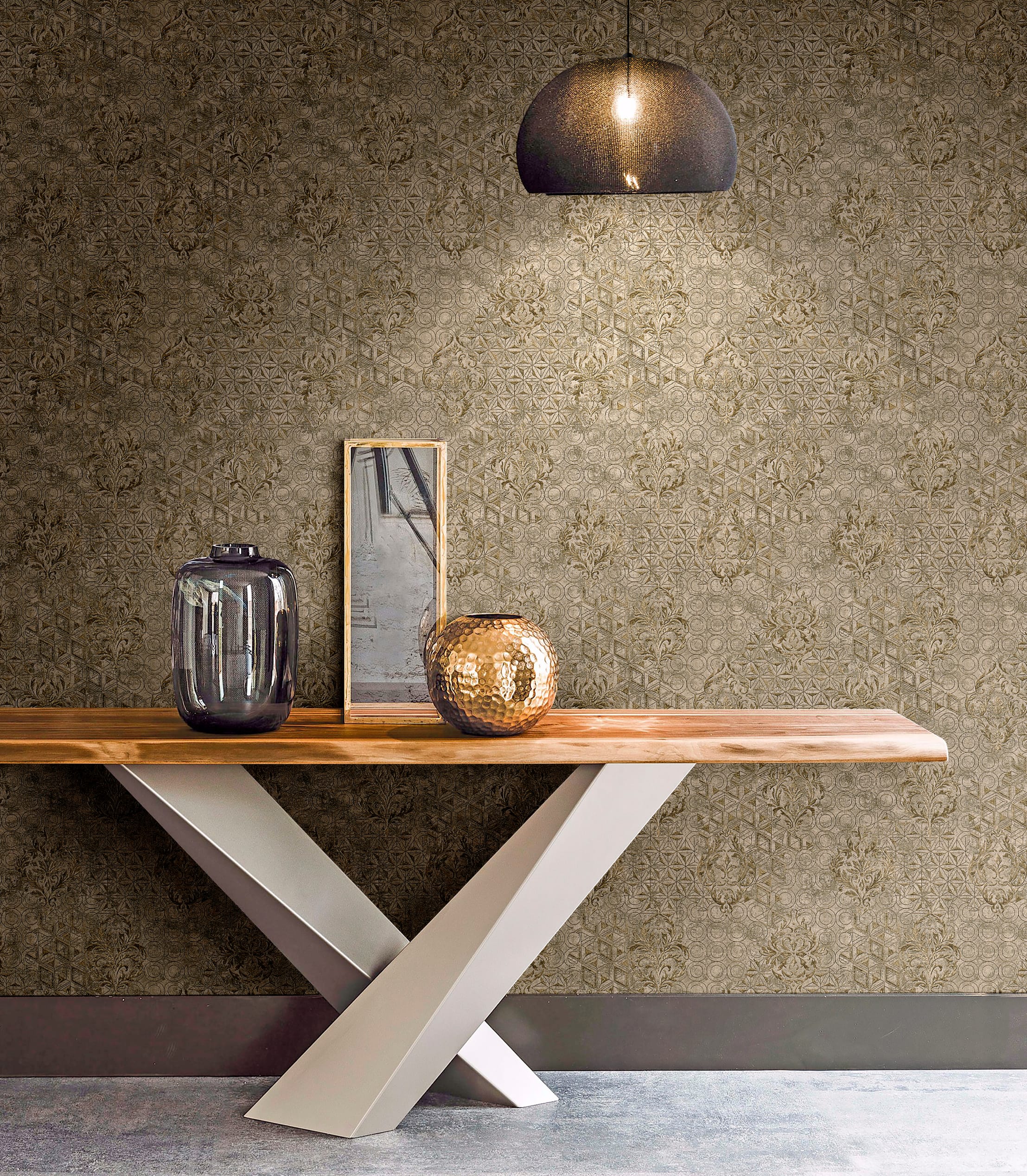 Обои R22611 в интерьере (коллекция Palazzo Terzi)