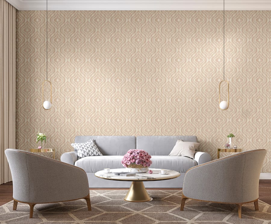 Обои R22922 в интерьере (коллекция Milano Casa)
