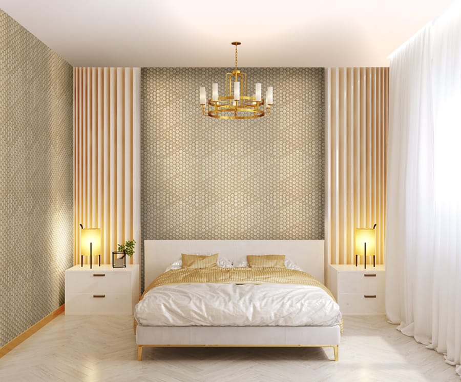 Обои R23009 в интерьере (коллекция Viaggio Italiano)