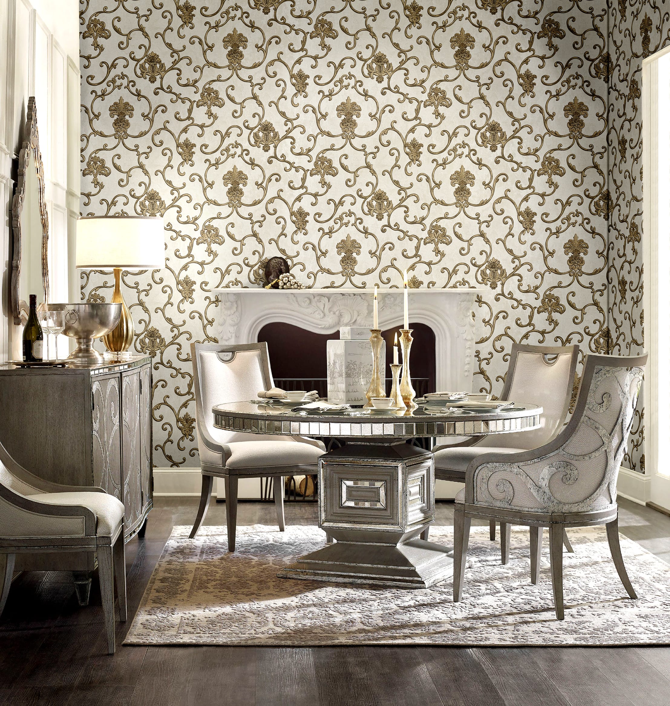 Обои R11120 в интерьере (коллекция Giulietta)