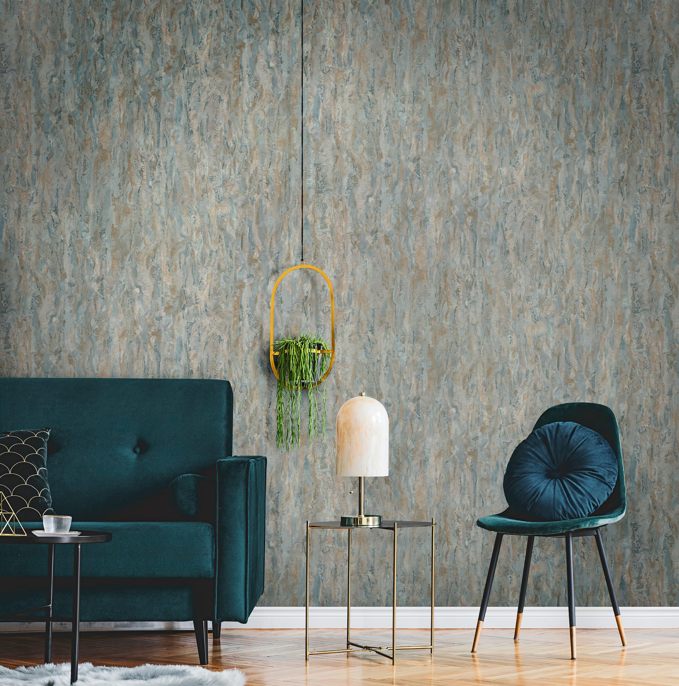 Обои R22515 в интерьере (коллекция Romana)