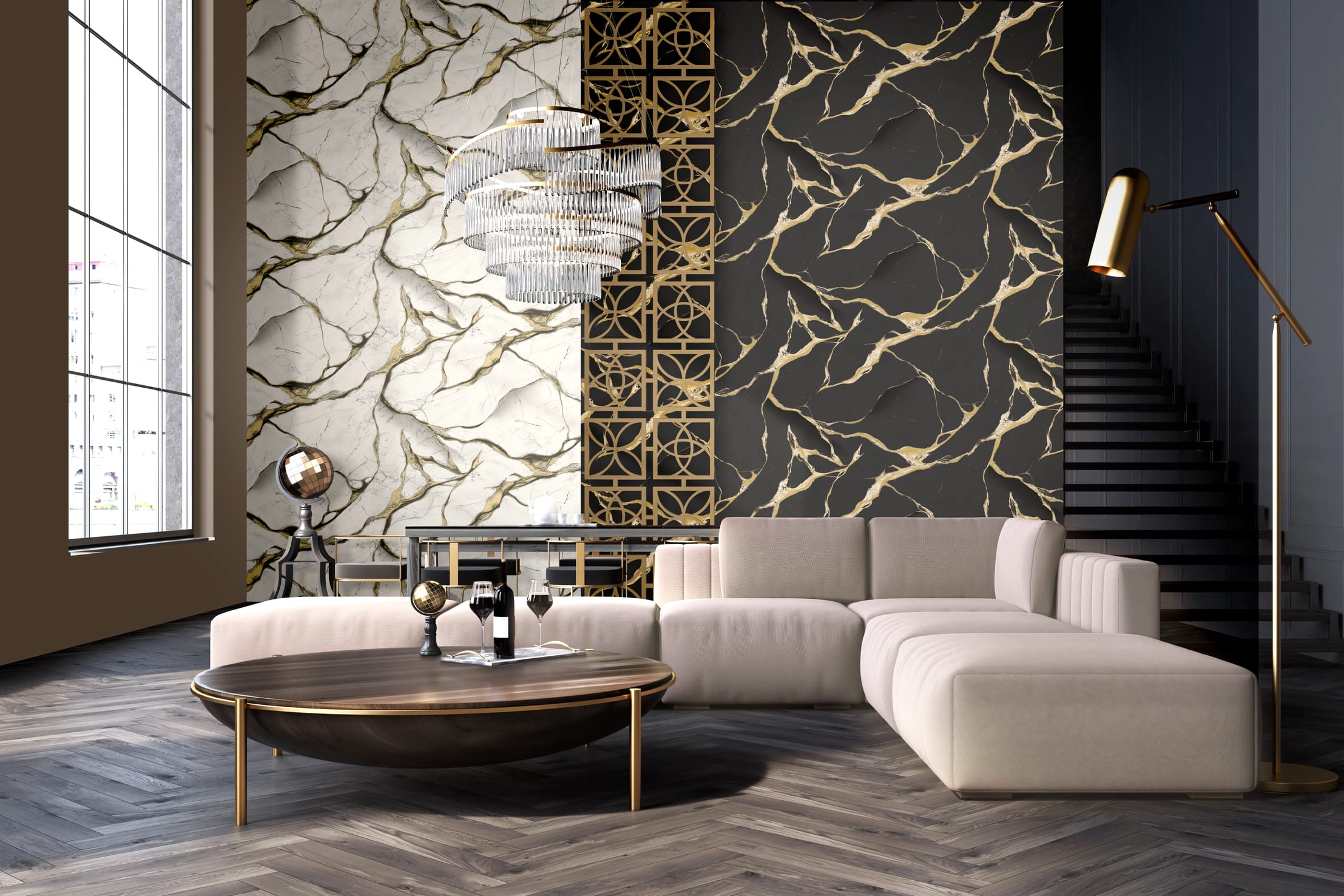 Артикул R23626 коллекции Gold в интерьере