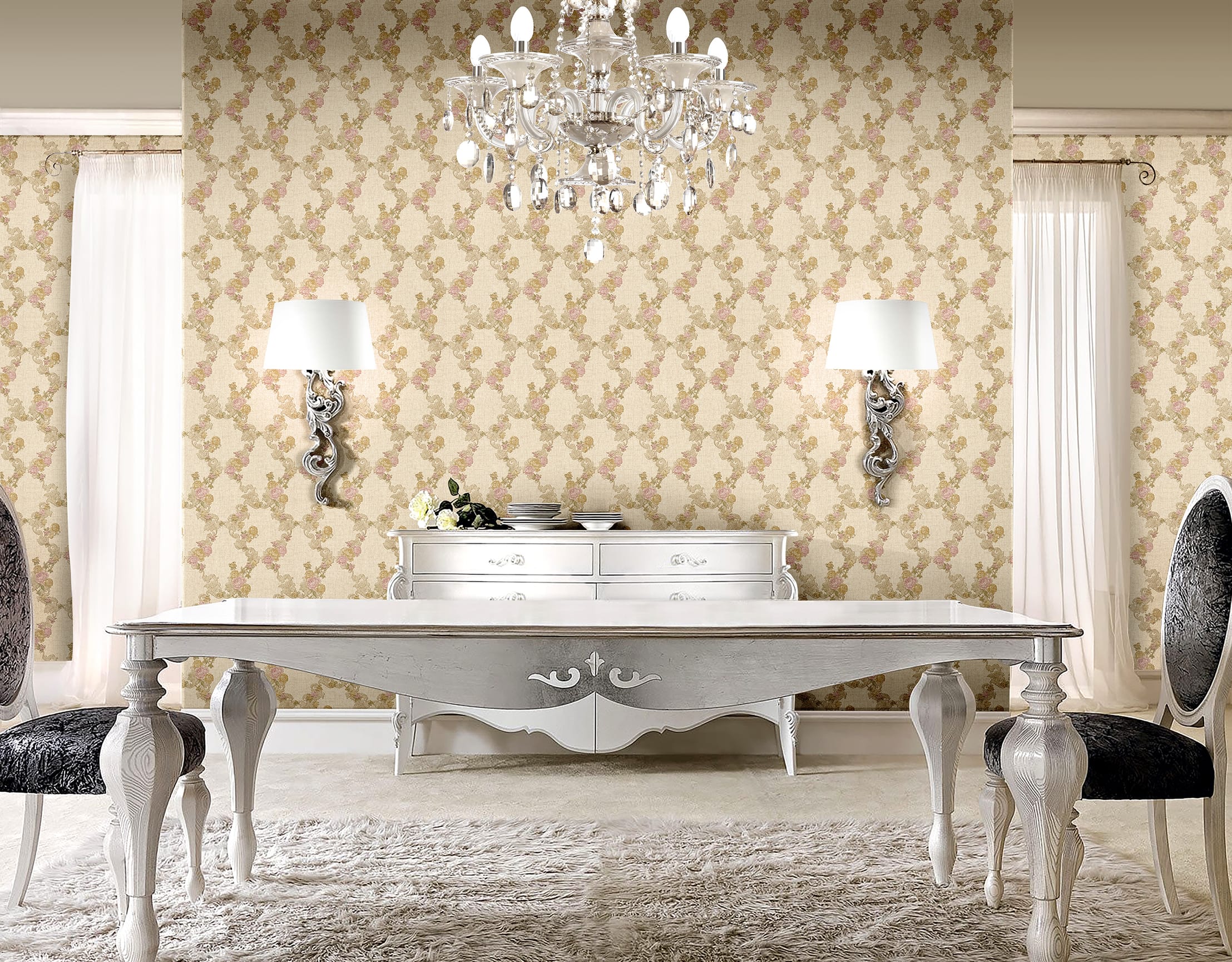 Обои R11106 в интерьере (коллекция Giulietta)