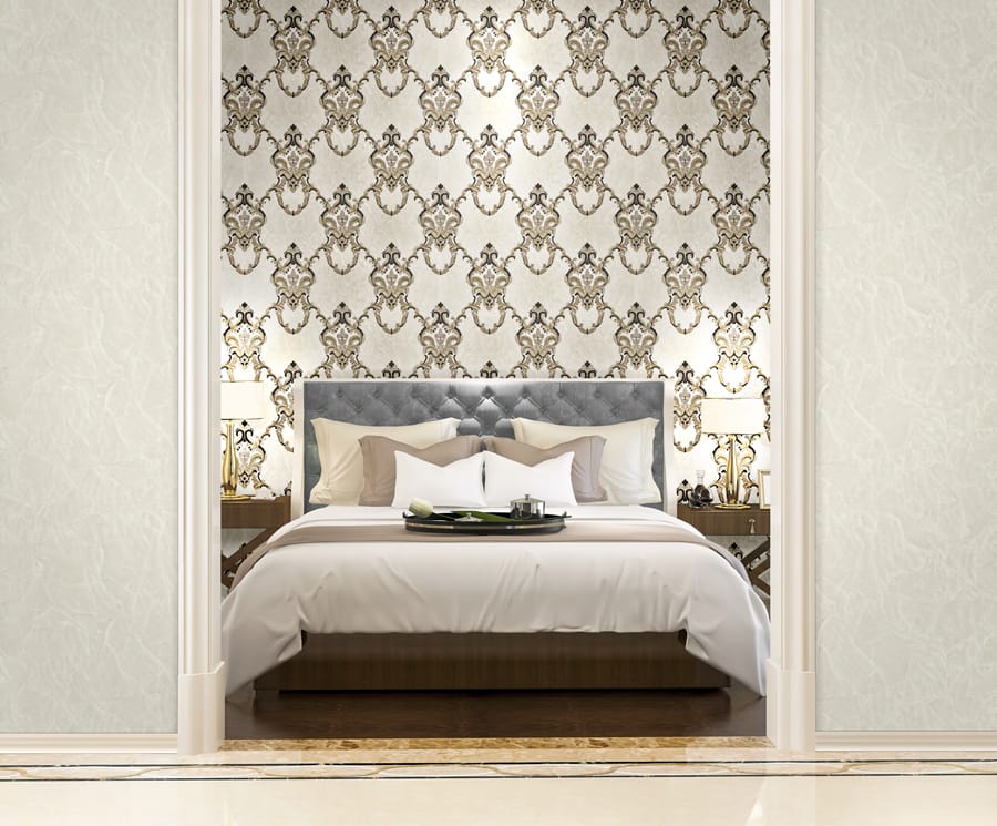 Обои R23028, R23029 в интерьере (коллекция Viaggio Italiano)