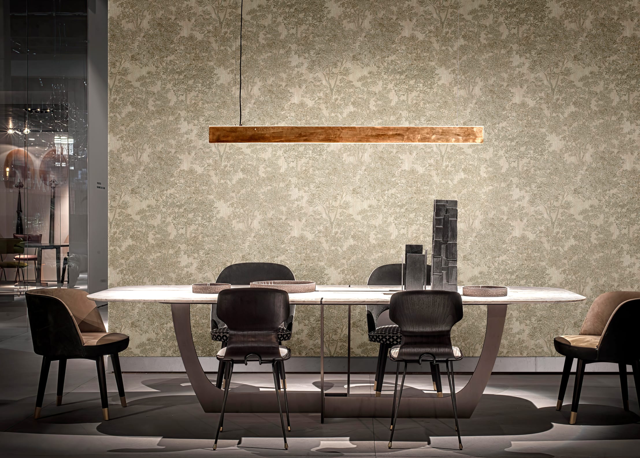 Обои R22623 в интерьере (коллекция Palazzo Terzi)