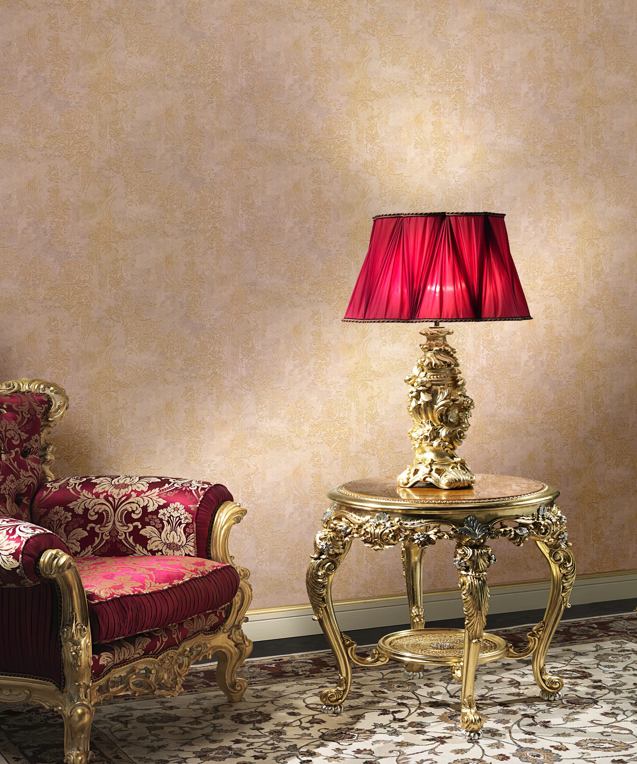 Обои R22213 в интерьере (коллекция Siciliana)