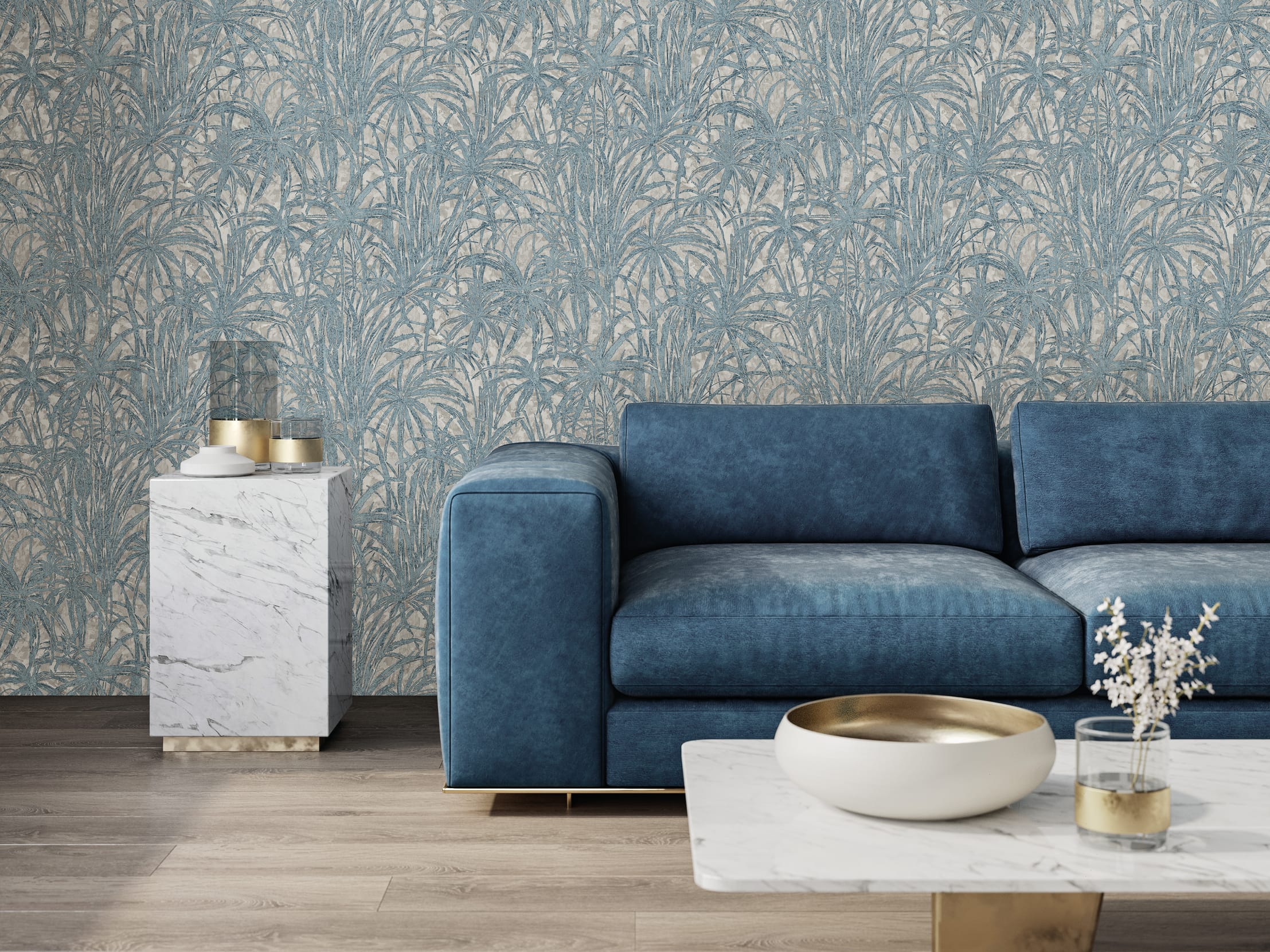 Обои R22806 в интерьере (коллекция Impronte)