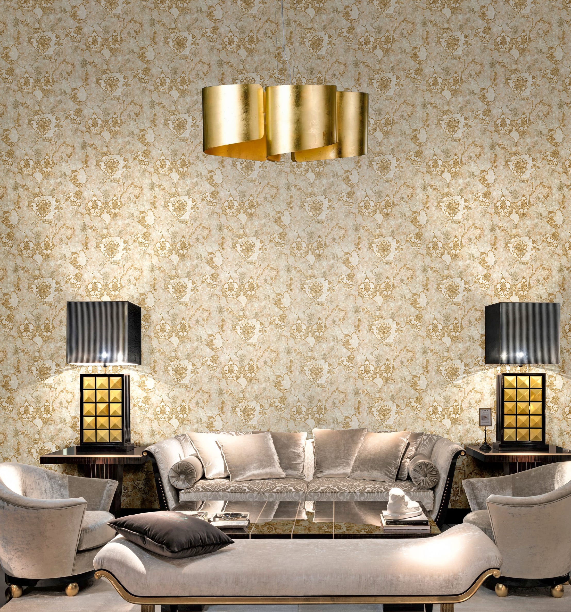Обои R11829 в интерьере (коллекция Diva)