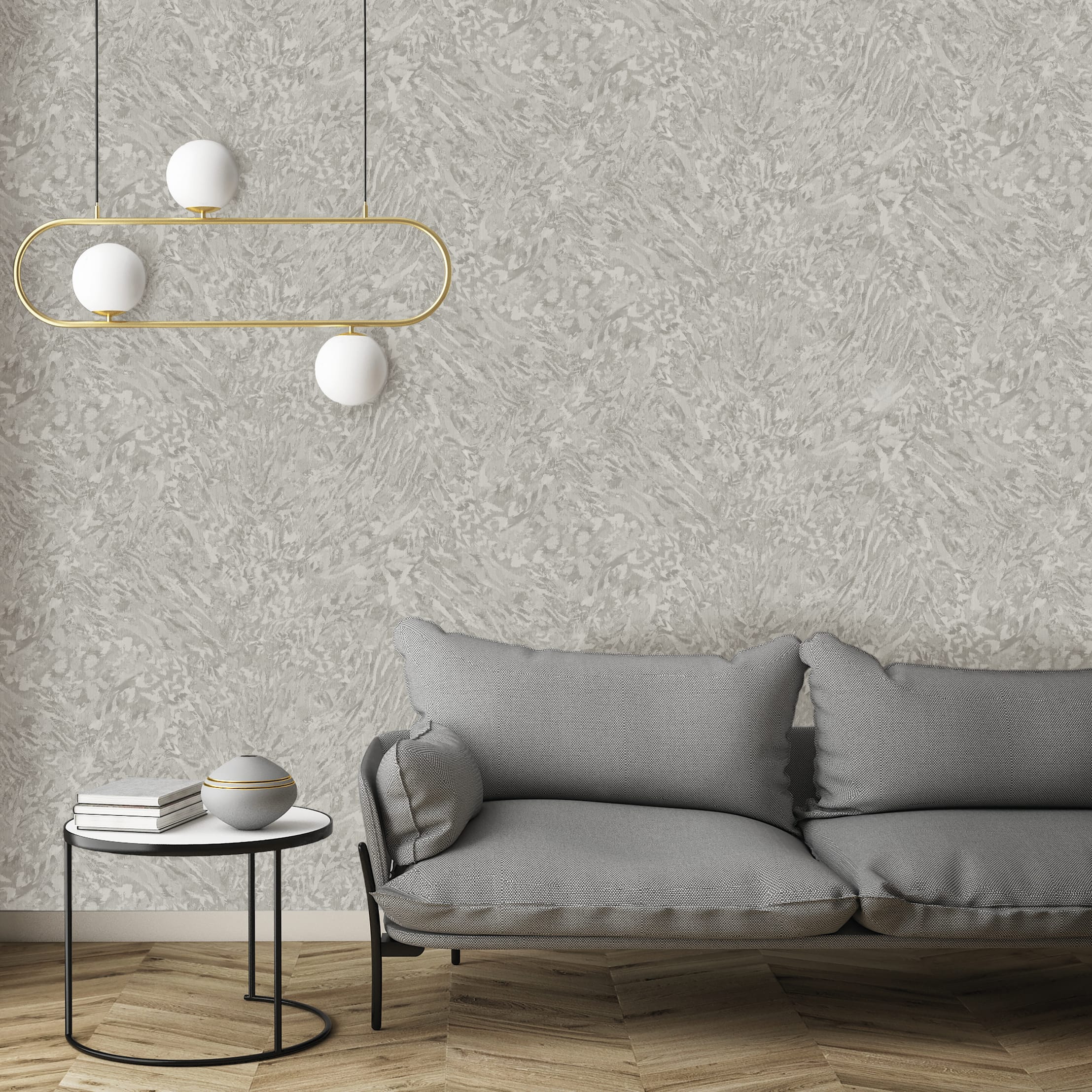 Обои R22805 в интерьере (коллекция Impronte)