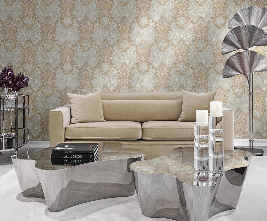 Обои R23033 в интерьере (коллекция Viaggio Italiano)